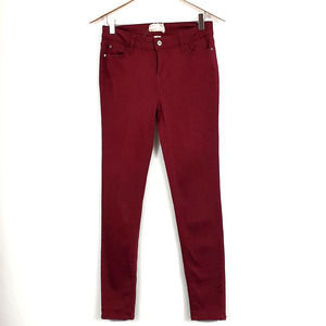Altar'd State Red Skinny Low Rise Denim Jeans Women's Size 28